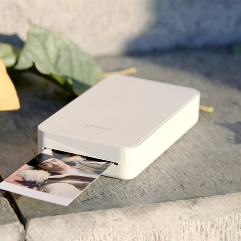 Мобильный принтер Youpin XPRINT печатающий фотографии с телефона bluetooth 10 шт. бумага для
