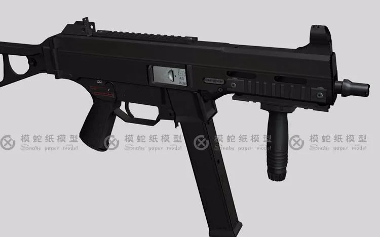 3D Бумага модель UMP Штурмовая винтовка пистолет 1: 1 весы DIY ручной работы Бумага ремесло игрушка