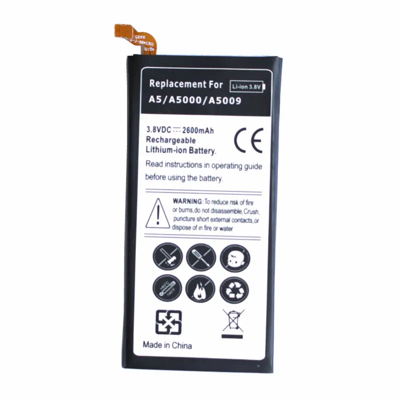 Ciszean 1x2600 мА/ч EB BA500ABE запасная батарея для Samsung Galaxy A5 (2015) A5000 A5009 SM A500F A500FU A500 A500K|battery for