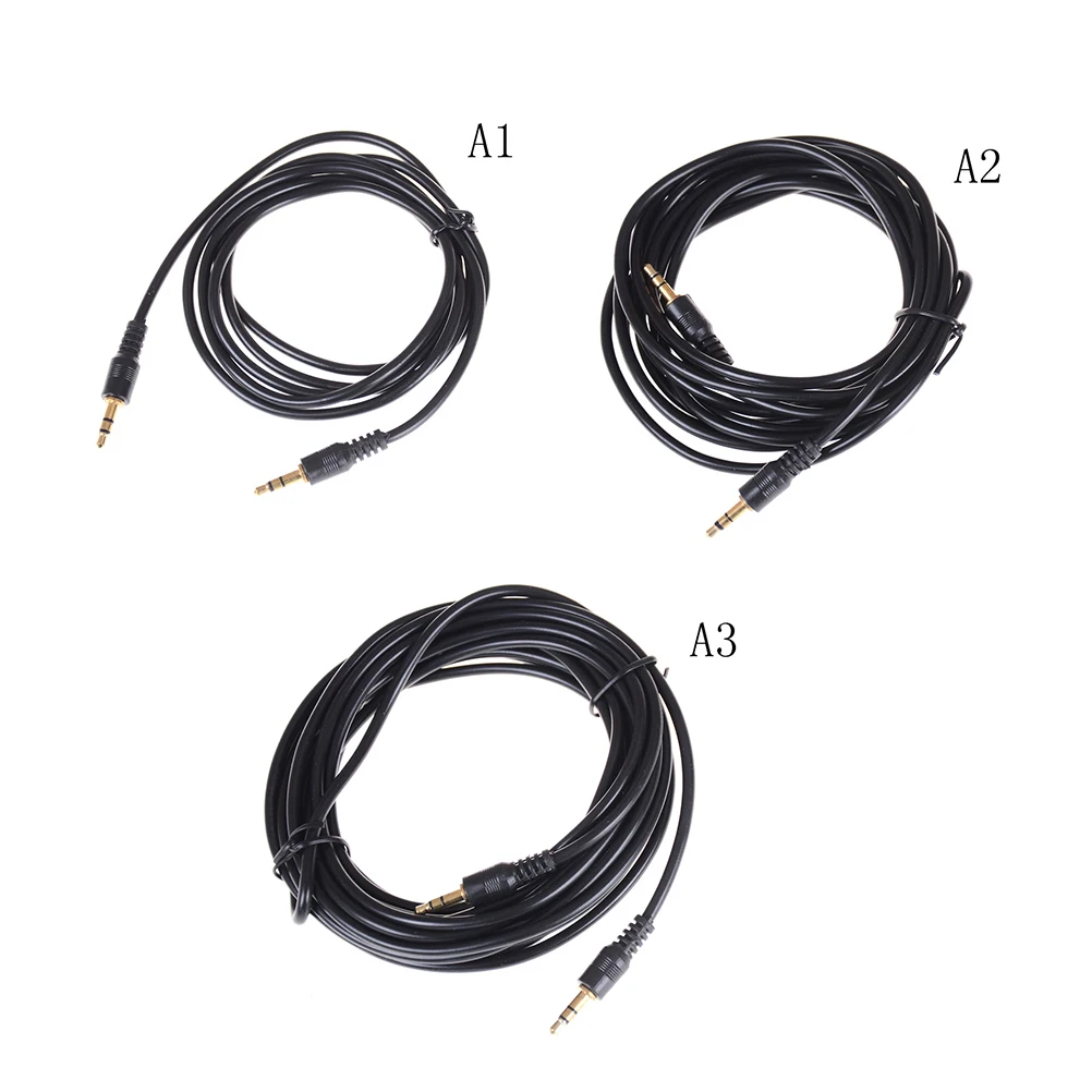 

3.5mm Male to 3.5mm Jack Male AUX Audio Stereo Headphone Cable Auxiliary Cord For Earphone Car Speaker 1.5m / 3m / 5m