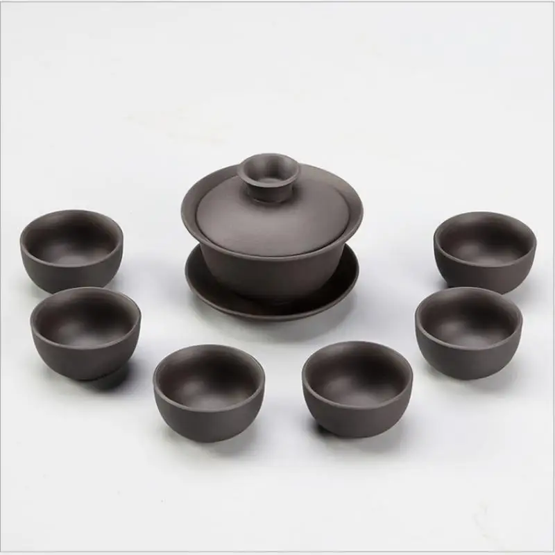 Керамический чайник Gaiwan, чайная чашка для пуэр, китайский кунг-фу, чайный горшок, портативный чайный набор, чайный сервиз Gaiwan, чайная церемония, чайная посуда, наборы - Цвет: 4