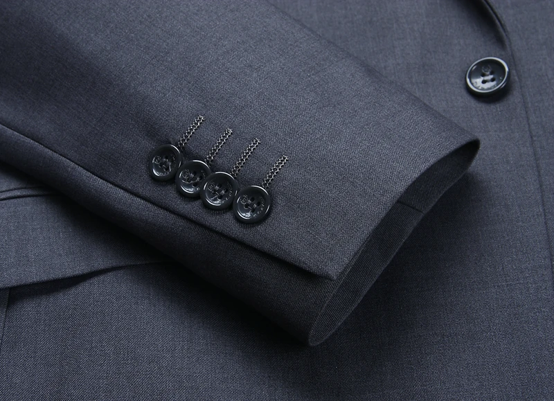 Мужской приталенный пиджак с одной пуговицей и брюки мужской брендовый блейзер