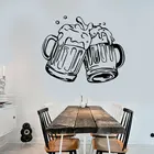 Кружки пива паб Алкоголь Бар наклейки виниловые настенные наклейки съемные самоклеящиеся настенные современные украшения обои 3180