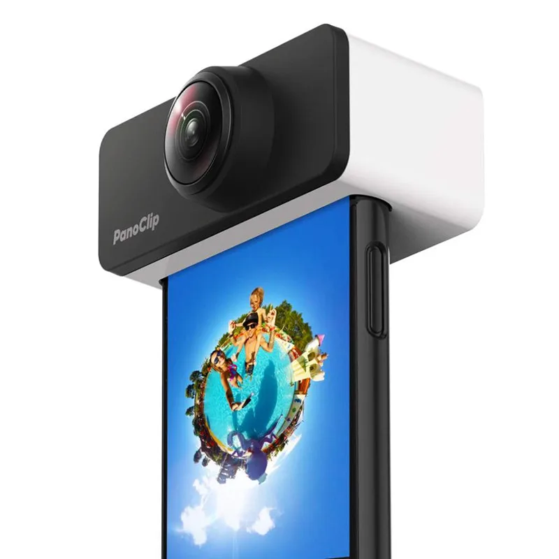 Объектив PanoClip Snap On 360 широкоугольный панорамный объектив мобильный двойной рыбий