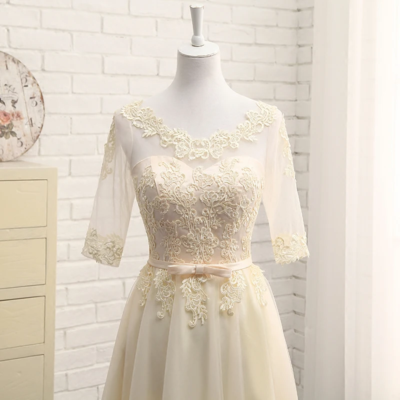 Платье с коротким рукавом MNZ 5608X # Круглый вышивкой на шнурках весну 2019 новое