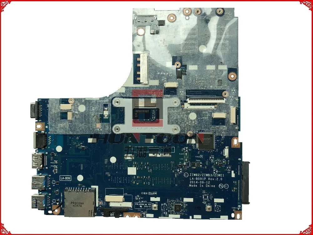 Подлинная материнская плата для ноутбука Lenovo Ideapad B50 80 ZIWB2/ZIWB3/ZIWE1 LA B091P SR23W I7 5500U DDR3L