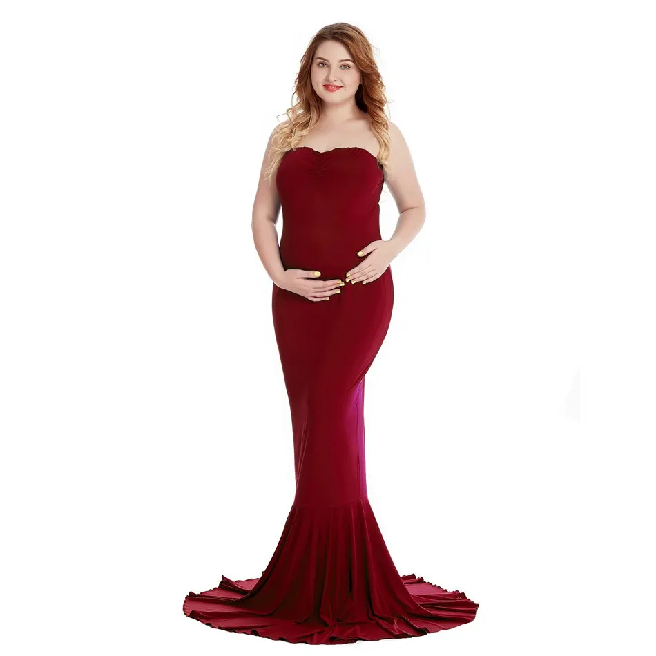 Dress 4 Only VOGUEON Для женщин элегантное платье для беременных фотографии, без рукавов, с застежкой-молнией на спине вечернее Макси-платье для беременных Baby Shower вечерние платья - Цвет: Dress 4 Only