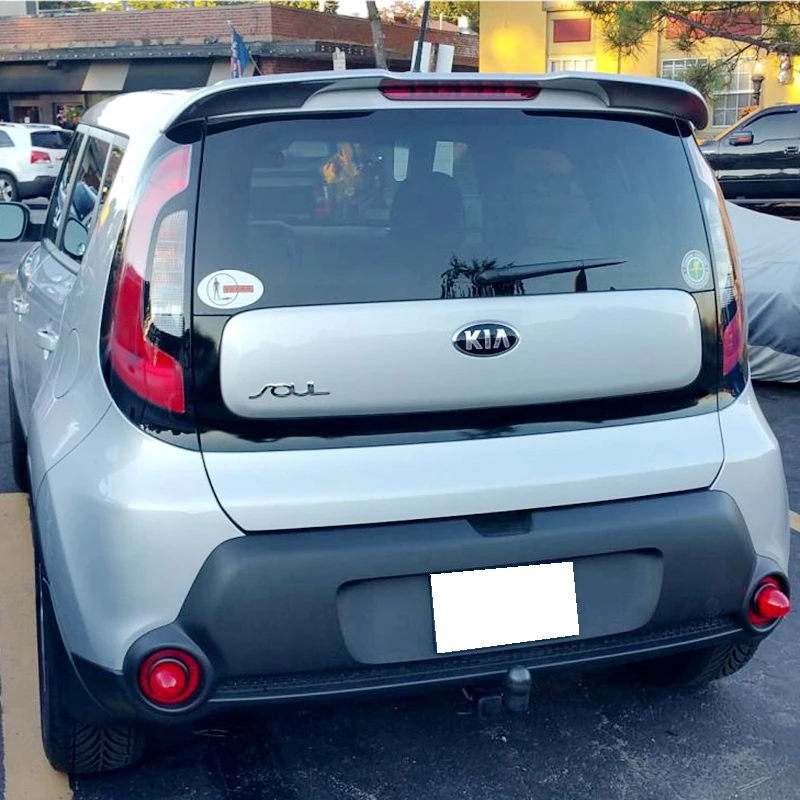 Для Kia Soul 2016 2018 Спойлер ABS Материал заднее крыло автомобиля праймер цвет задний