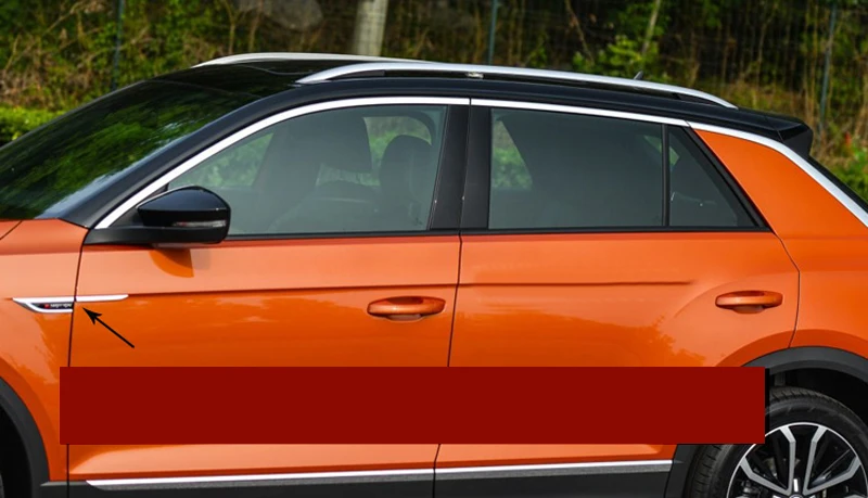 Подходит для Volkswagen T-Roc ABS боковой значок в виде крыла автомобиля стикер отделка 4 шт