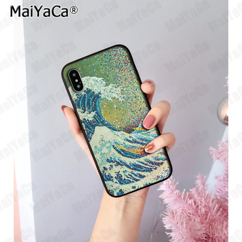 Чехол MaiYaCa Hokusai The Great Wave off Kanagawa для iphone 11 pro 8 7 66S Plus X XS MAX 5S SE XR | Мобильные телефоны и