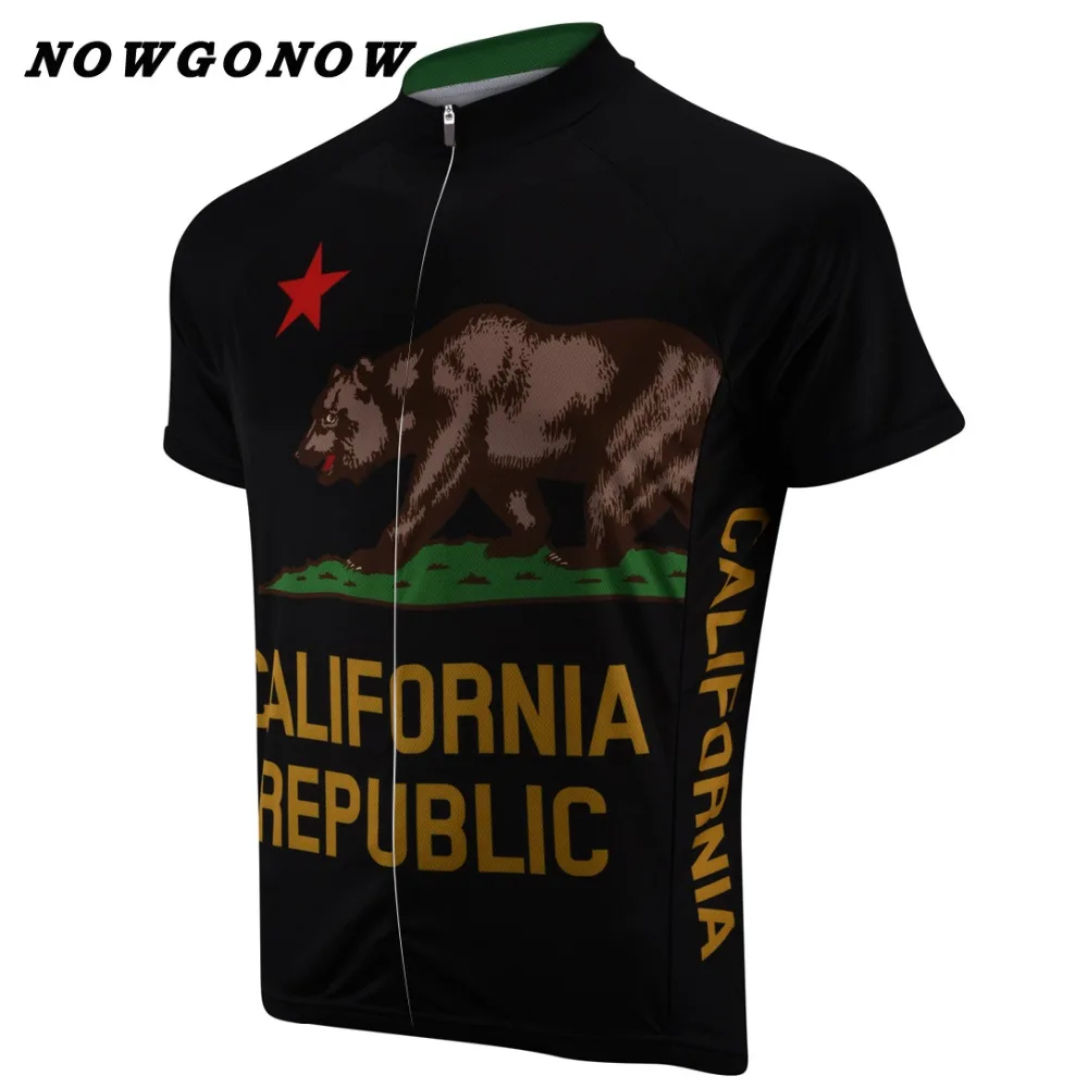 NEW 2017 Road Mountain CALIFORNIA BEAR Classical Team Bicycle Bike Cycling Jersey / Wear Clothing Breathable JIASHUO Customized | Спорт и