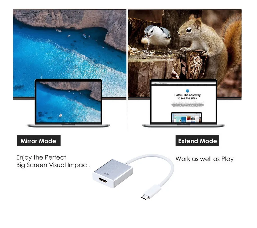 Кабель переходник с USB 3 1 типа c на HDMI 4k * 2k Папа мама|Кабели VGA| |