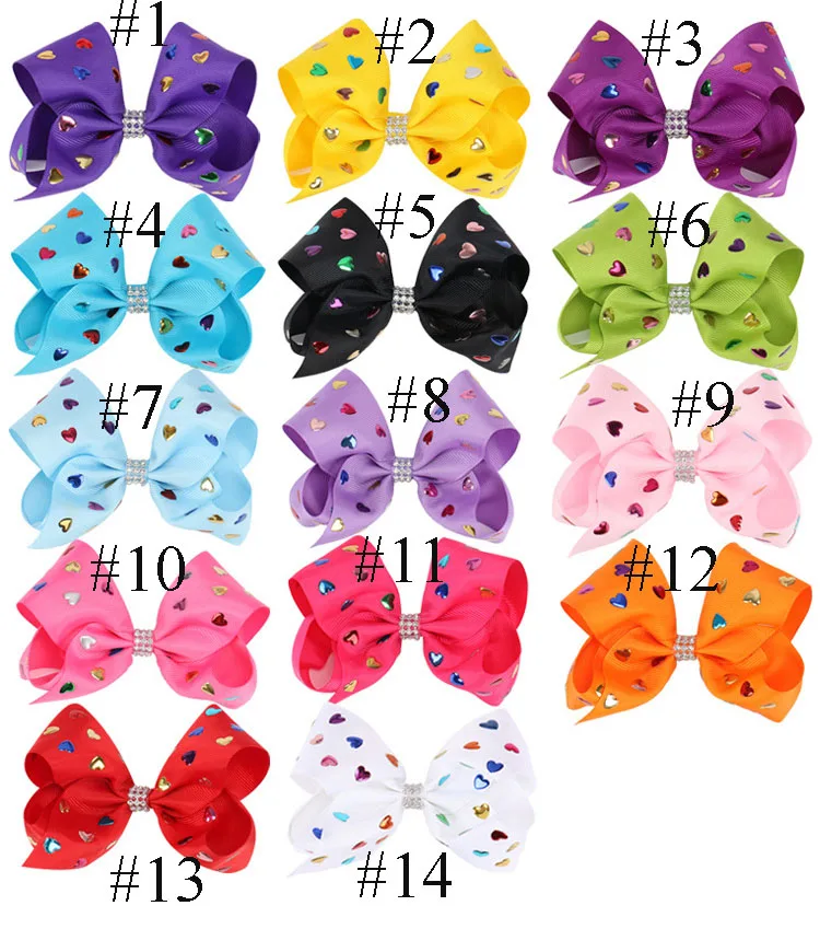 MengNa 5&quot Large Ribbon Hairbows hair bows With Clip Boutique Hair Bows Girls' Accessories 36cs/lot | Детская одежда и