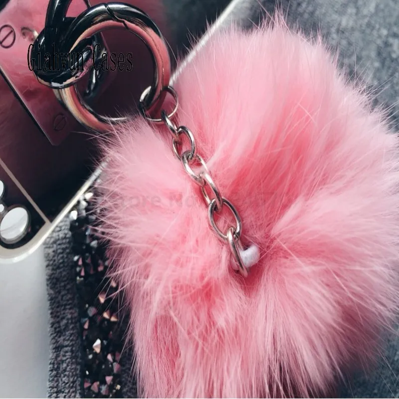 Металлический веревочный зеркальный мягкий пушистый теплый помпон из