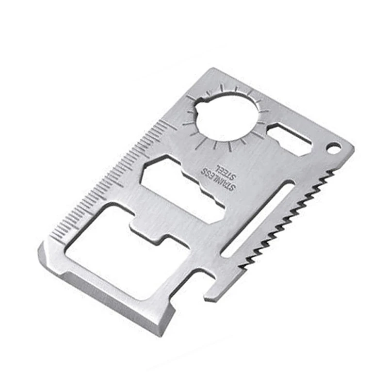 

11 in 1 Multifunction Card Knife Pocket Hunting Knife Card Multifunction Survival Tool Outdoor Survivin Camping Tool