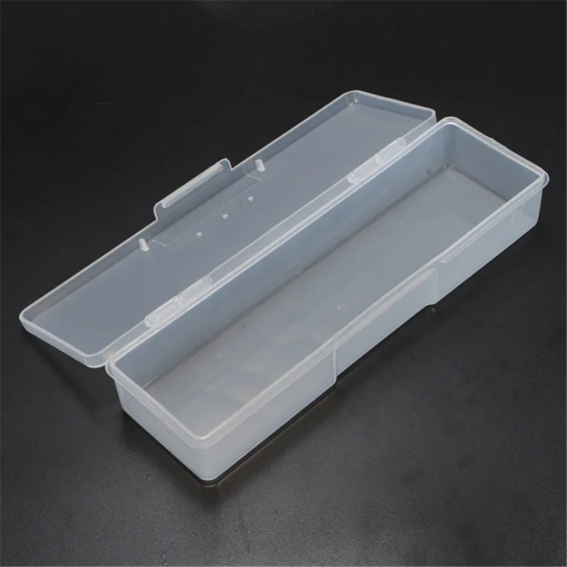 Rectangular Transparent Nail Tips Case Jewelry Watch Tool Storage Box Organizer For Money Coin Candy Keys |