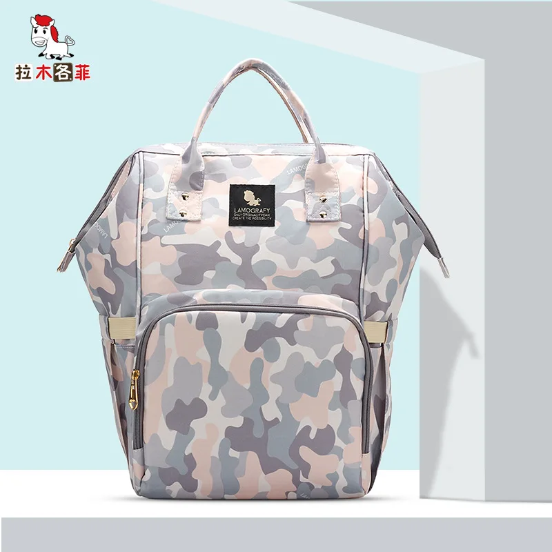 Мода мумия мешок пеленки большой емкости детская коляска плечевая сумка рюкзак