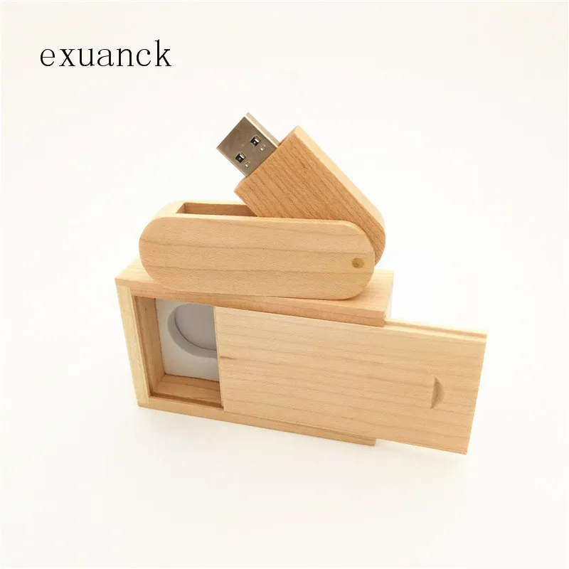 Деревянный Usb флеш накопитель Exuanck с логотипом на заказ для свадебной