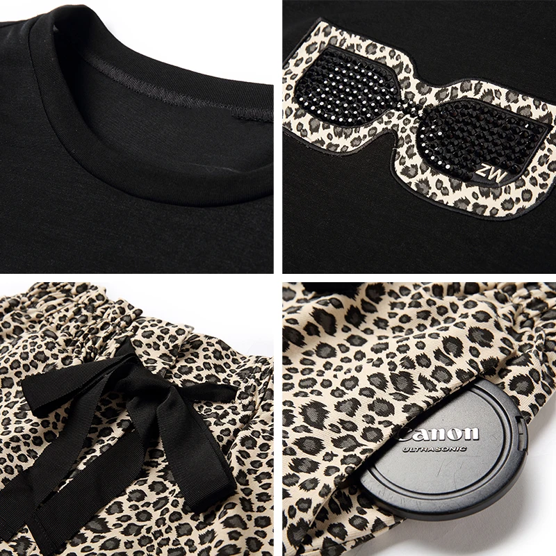 Trytree/летний женский костюм из двух предметов Повседневный хлопковый топ со