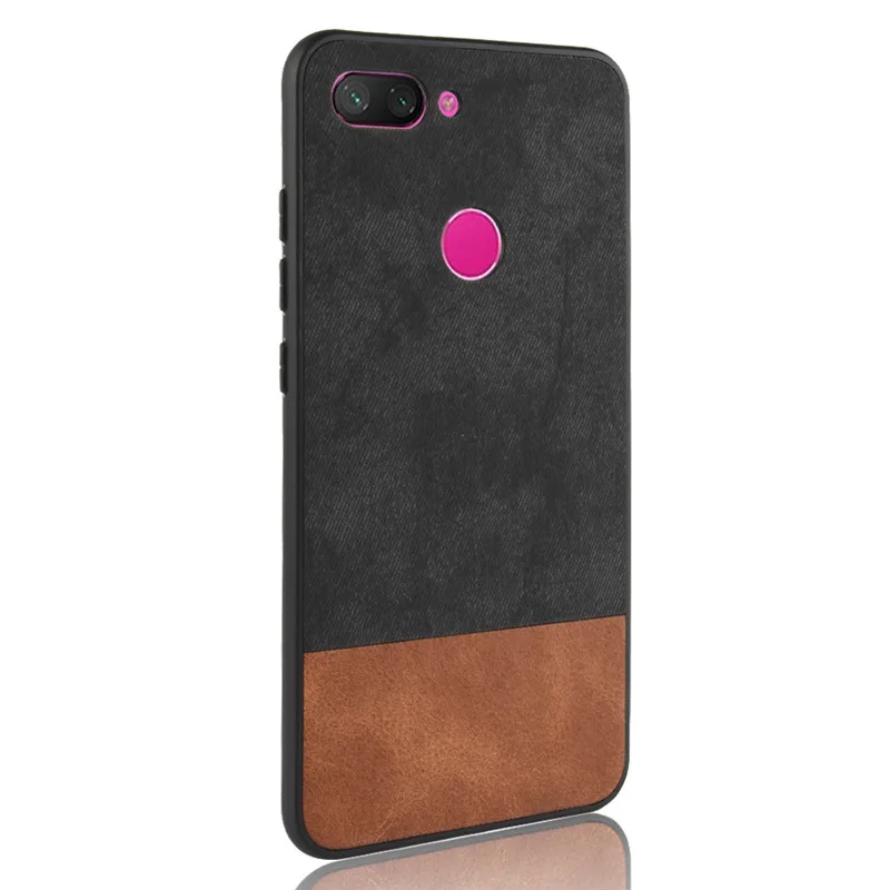 For xiaomi mi 8 lite case cover 6.26 Two colors PC+TPU Luxury leather back shell for Xiaomi mi8 coque |