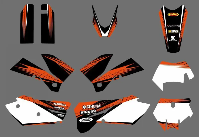 0578 новая команда графики с соответствующими фоны подходят для KTM SXF MXC SX EXC серии 2005