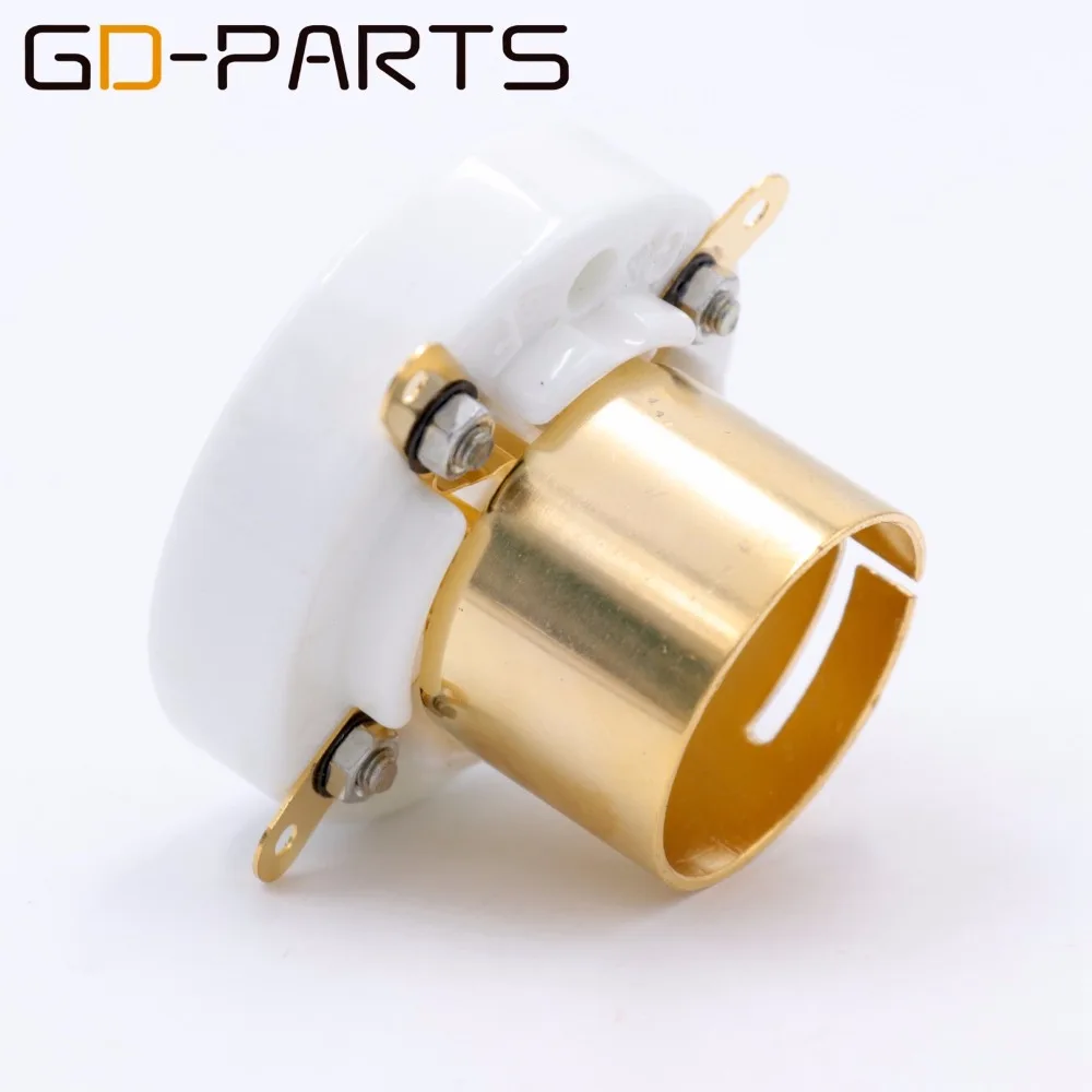 GD-PARTS 1 шт. S4U Средний штык 4pin керамическая трубка гнездо для 813 811 300B 2A3 274A 71A 866 Hifi винтажное аудио позолоченное серебро