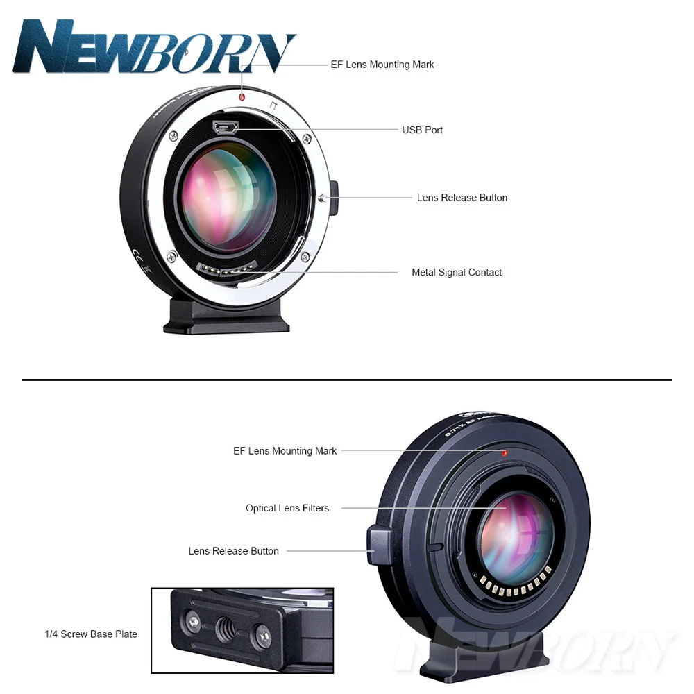 Commlite 0.71x электронный редуктор автофокуса адаптер усилителя скорости для