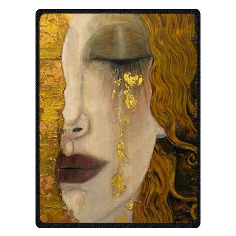 Gustav Klimt теплое Флисовое одеяло очень мягкое фланелевое для