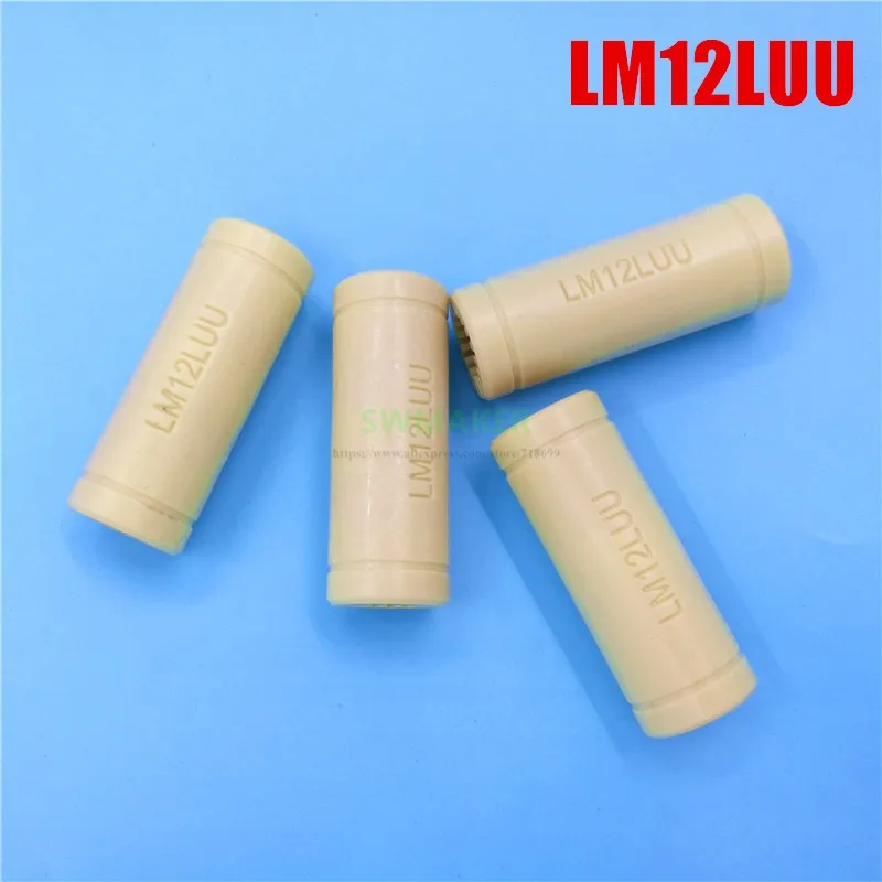 SEEJIE 4 шт. LM12LUU твердый полимерный Линейный Подшипник Втулка для 3D принтера 12 мм