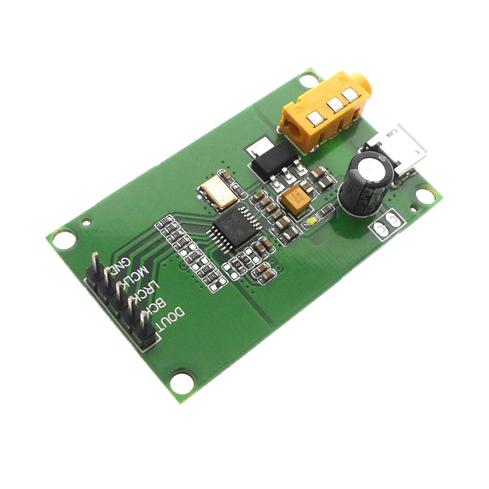 PCM1808 ADC AUX 3,5 стерео одноконцевый аналоговый аудио к ies цифровой интерфейс IIS выход плата кодированный PCM1808 код доска