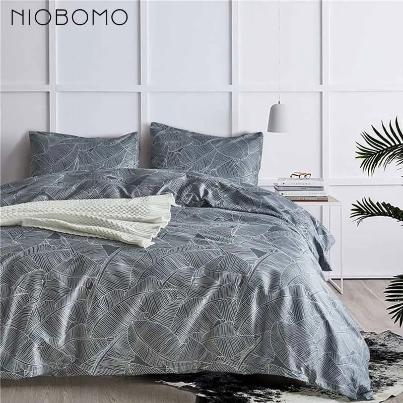 NIOBOMO Постельное белье простые линии черный белый цвет для Спальня детская