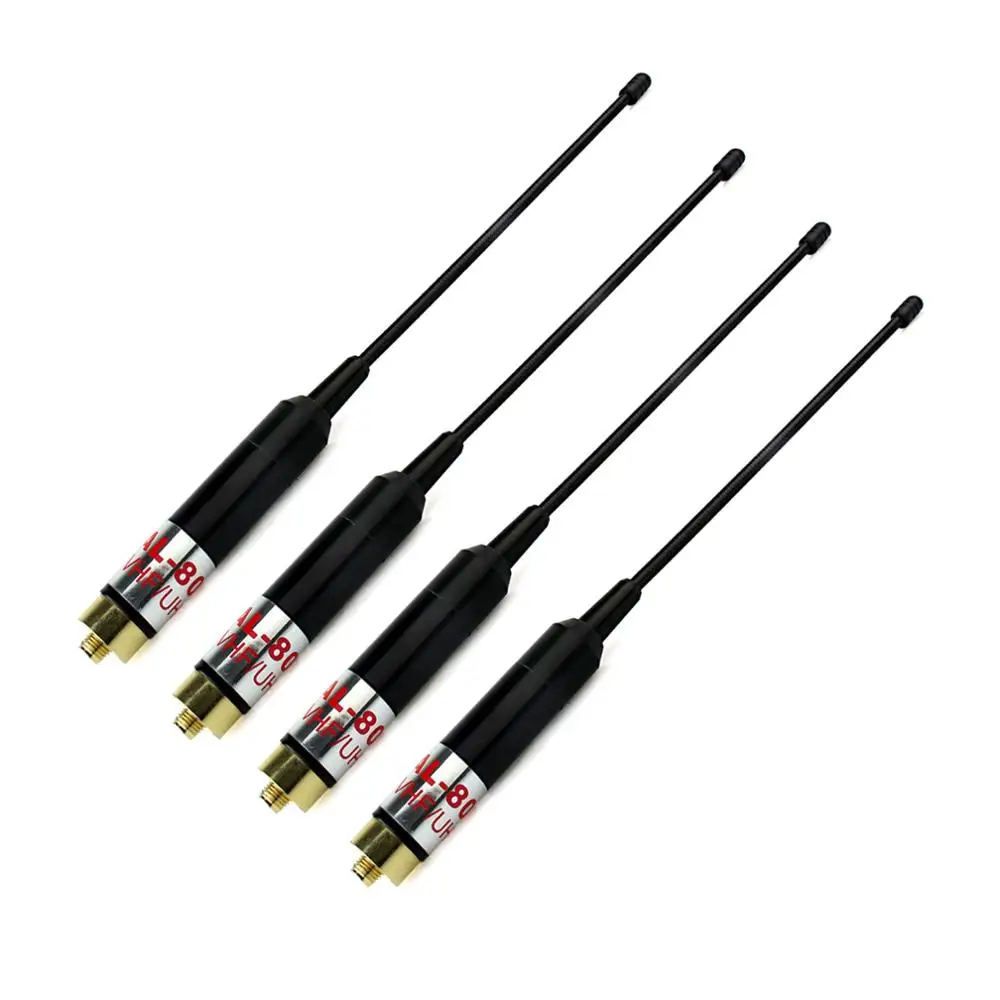 Телескопическая антенна 50 Вт для PRYME Kenwood HYT BAOFENG 4x Φ 144/430 МГц|antenna for baofeng|sma-f antennakenwood