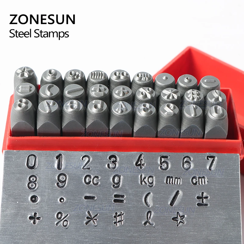 Продажа ZONESUN 27 шт. штамповочный штамп стальной штамп цифровой штамп штамповочный Набор для DIY металлический ремень кожаный ремесло инструмент
