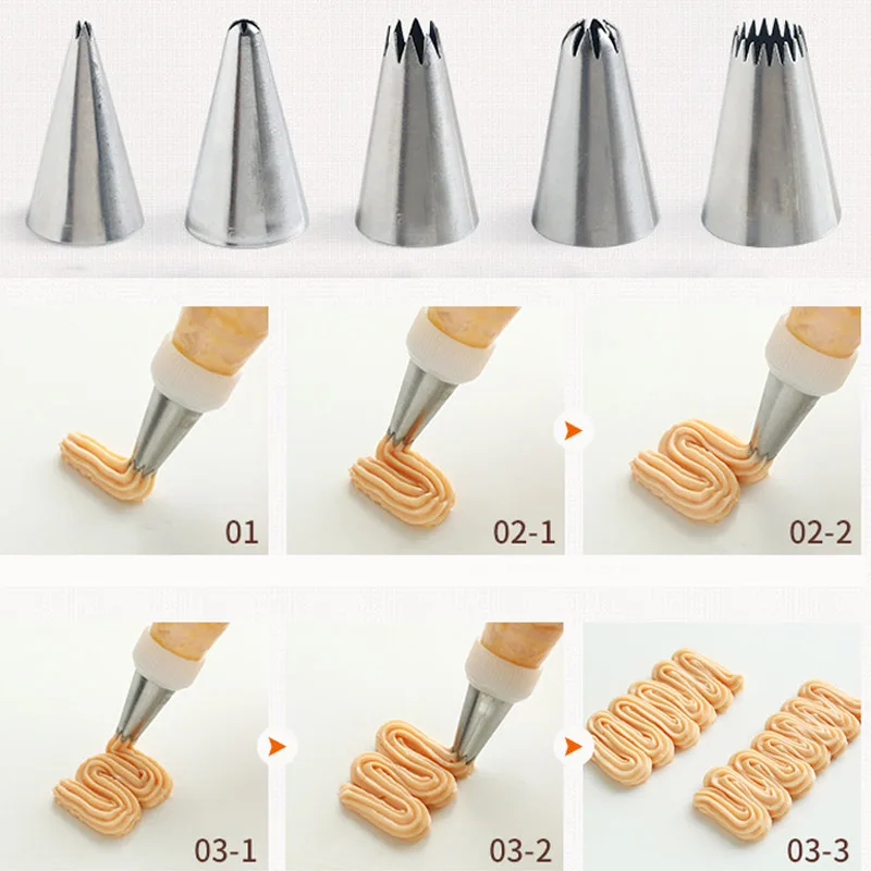 32 шт./компл. 304 сопло из нержавеющей стали глазурь трубопроводы Кондитерские