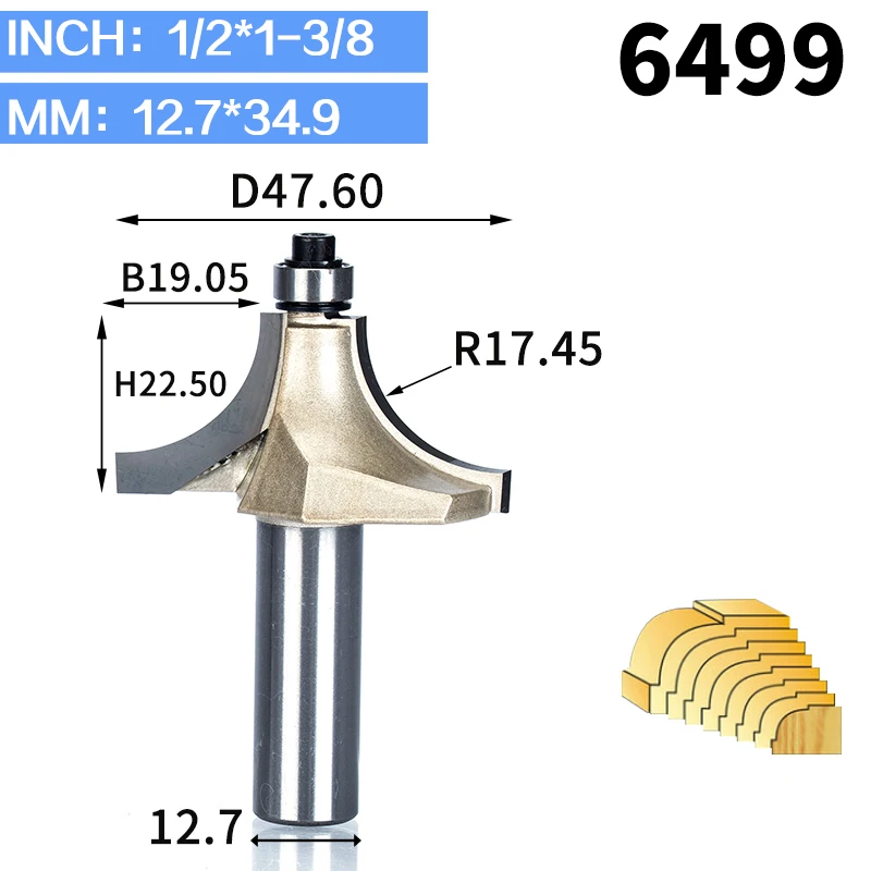 HUHAO 1 шт. 1/" хвостовик Бисероплетение фрезы для дерева вольфрам карбид Бисероплетение бит двойная фреза для отделки кромки бит Деревообрабатывающие инструменты - Длина режущей кромки: 6499