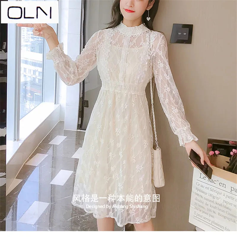 Платье Vestidos корейское летнее Новое поступление популярное французское нишевое