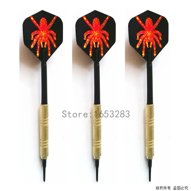 3 шт. дартс набор мягкий наконечник черный вал Дартс для электронной дартборд