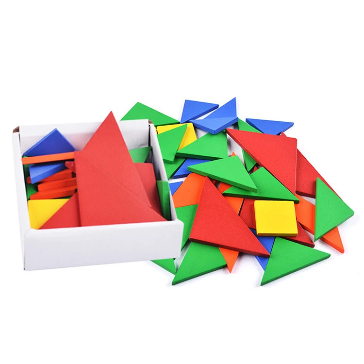 Chanycore Детские Обучающие Развивающие деревянные игрушки пазл Tangram Форма 32 шт