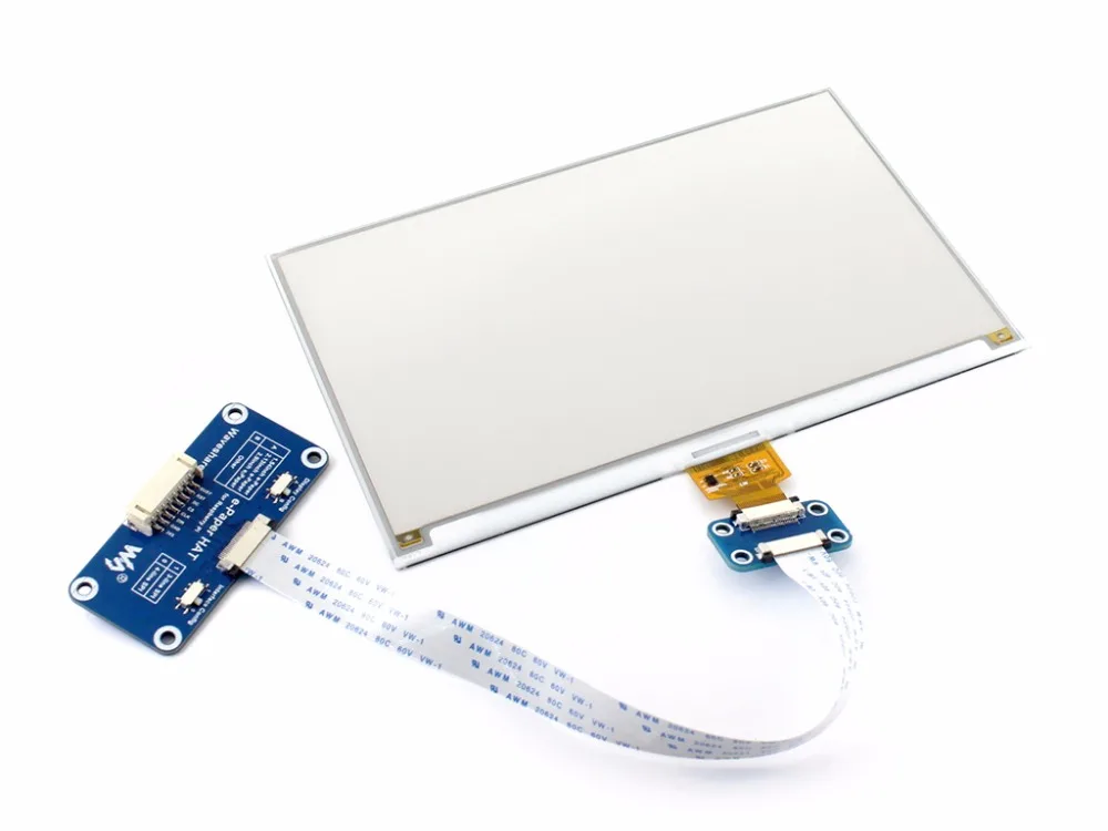 7.5inch e-Paper HAT (C) 640x384 E-ink Display Module Three-color SPI interface compatible with Raspberry Pi 2B/3B/Zero/Zero W | Компьютеры