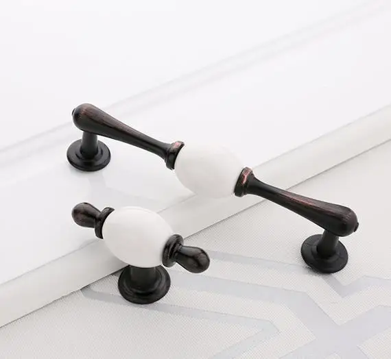 5 ''золотистый и черный шараообразные ручки для комодов выдвижных ящиков Ручки