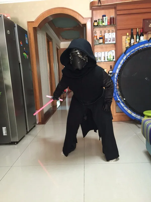 Костюм «Звездные войны»+ маска The Force Awakens Kylo Ren, маскарадные костюмы для детей/Детский карнавальный костюм на Хэллоуин, S-XL на заказ