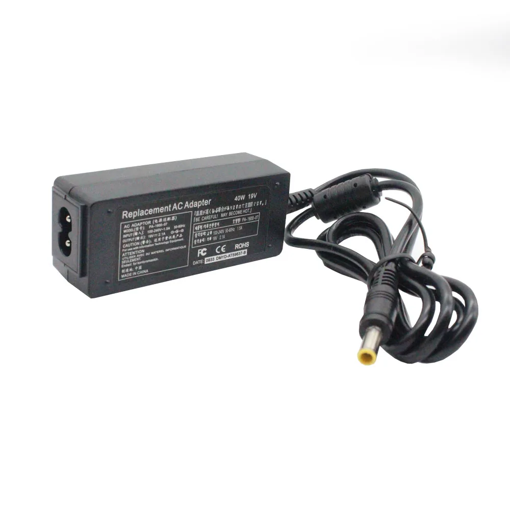 40W 19V 2.1A адаптер переменного тока питания для ноутбука Зарядное устройство