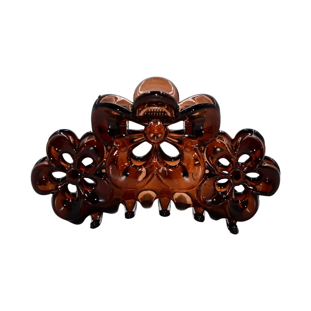 Женская пластиковая заколка для волос модная Заколка-краб черная аксессуары