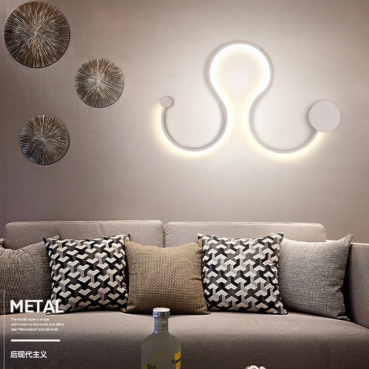 Светодиодный интерьерный индивидуальный художественный настенный светильник