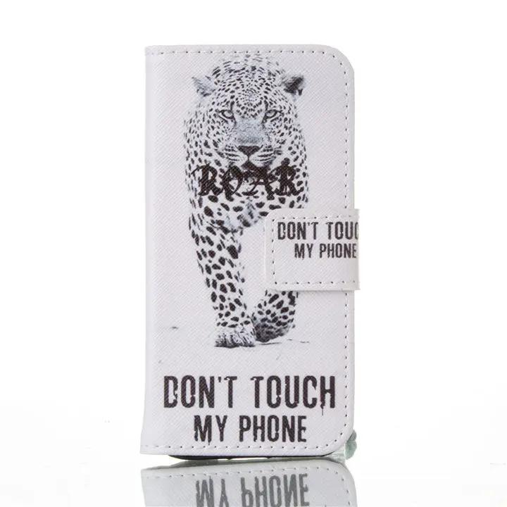 Case For Huawei P20 Pro P9 Lite P8 Mini Y6 Honor 10 9Lite Nova 2i 3e Cute Panda Anger Owl Wallet Card Holder Case D26G - Цвет: Leopard