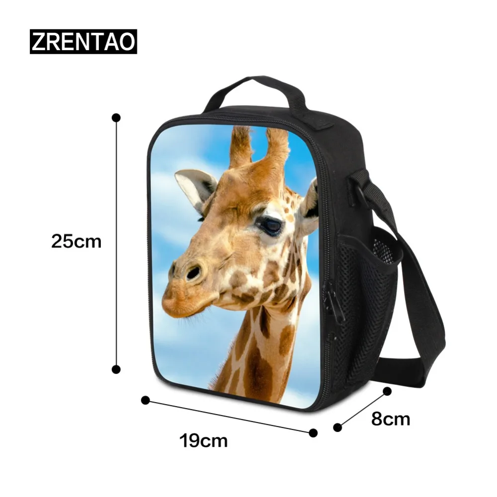 zrentao children polyester school backpack for girls cartoon animal 3pcsset mochilas pencil casecooler bag new fashion bags free global shipping