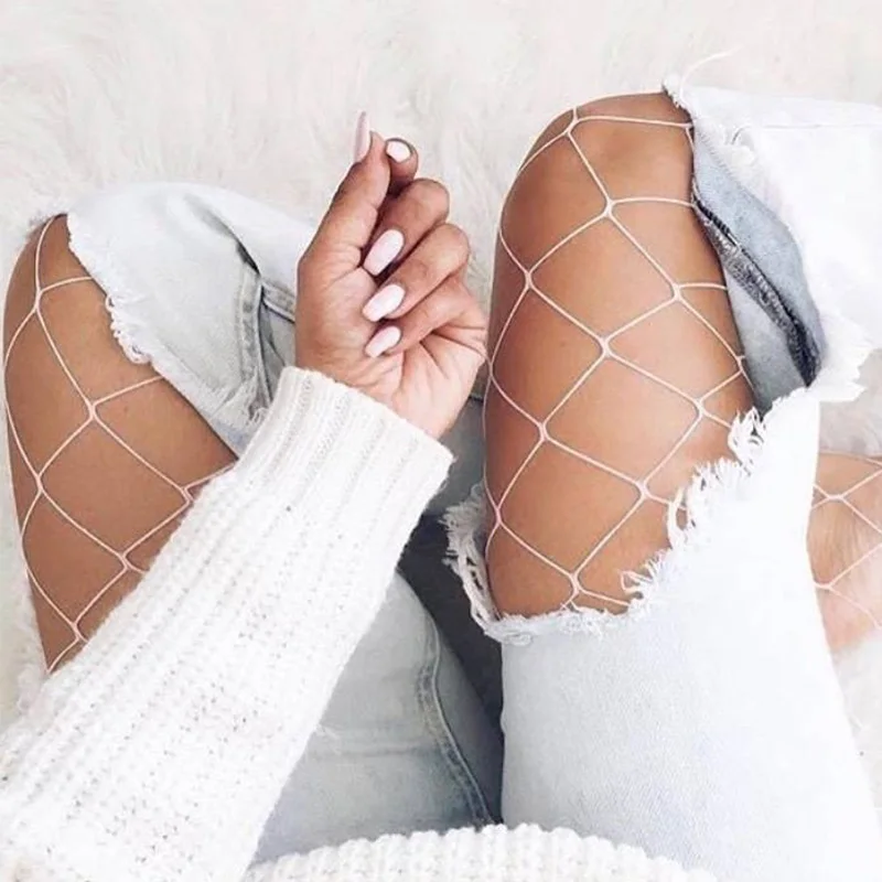 

FENNASI Women Sexy Fishnet Pantyhose Mesh Women Sexy Fishnet Tights Female Erotic Nylon Fishnet Tights Nightclub Net Tights