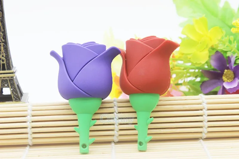 Новая красивая Роза модель usb 2,0 usb флеш-накопитель usb creativo цветок карта памяти мультфильм Флешка мини подарок для влюбленных