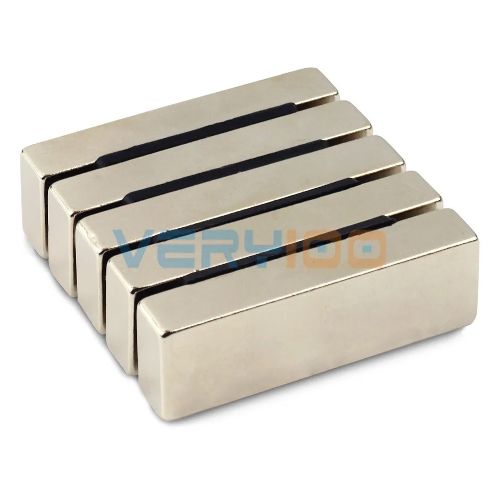 OMO Magnetics 1 шт. N50 Супер сильный блок Cuboid неодимовые магниты 60x20x10 мм редкоземельные