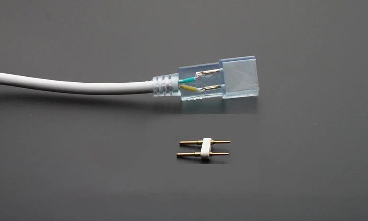 

20pcs 50503528014 Plug 220V High Voltage LED Lamp Two line Patch Light Strip Power Adapter Switch Connector Lamp